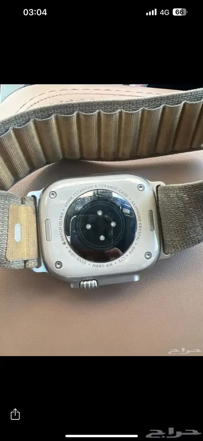 ساعة ابل الاصدار الاول بطاريه 100 0