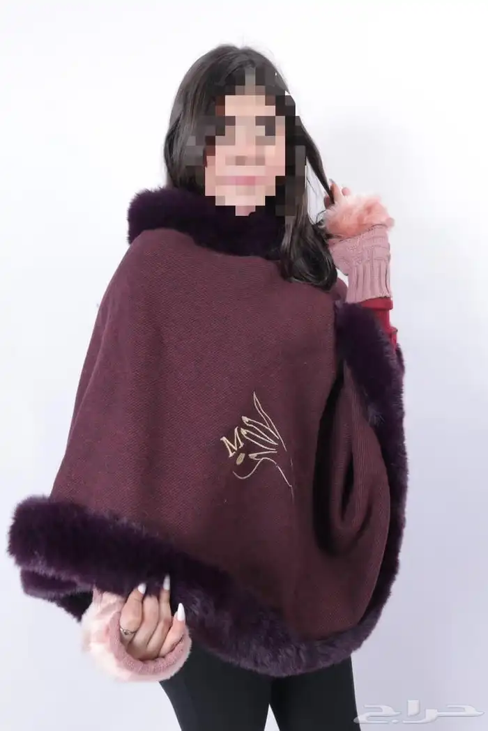 شال نسائي شتوي مطرز 8