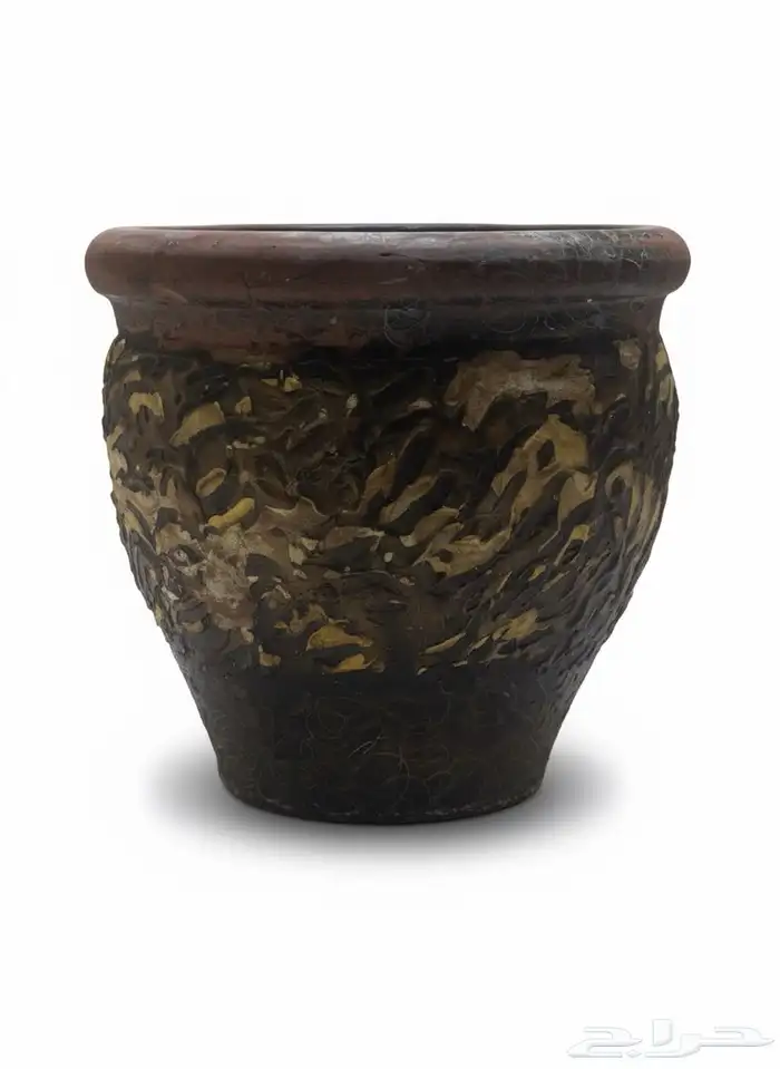 قطعة ديكور فخارية مركن (اصيص زراعه) للحدائق والزرع 1