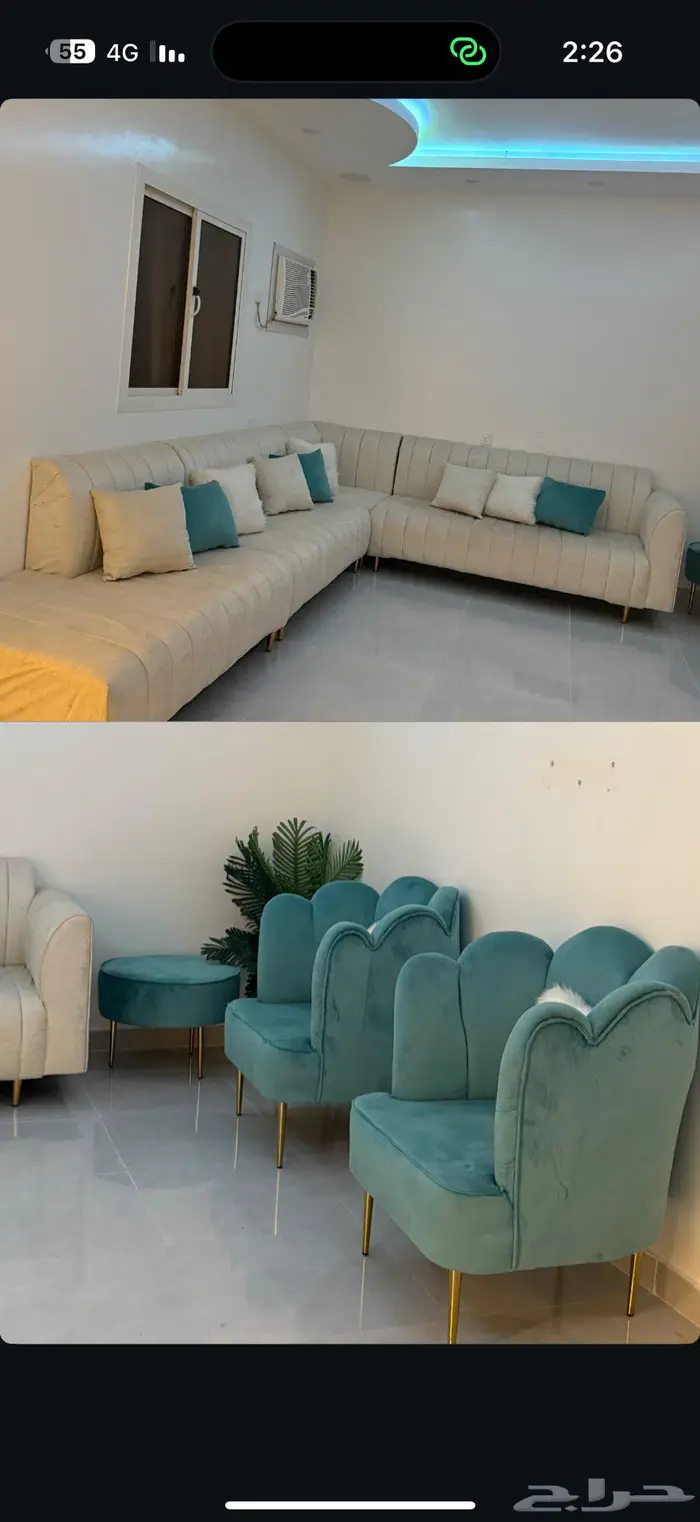 كنب للبيع استخدام بسيط 1000ريال 0