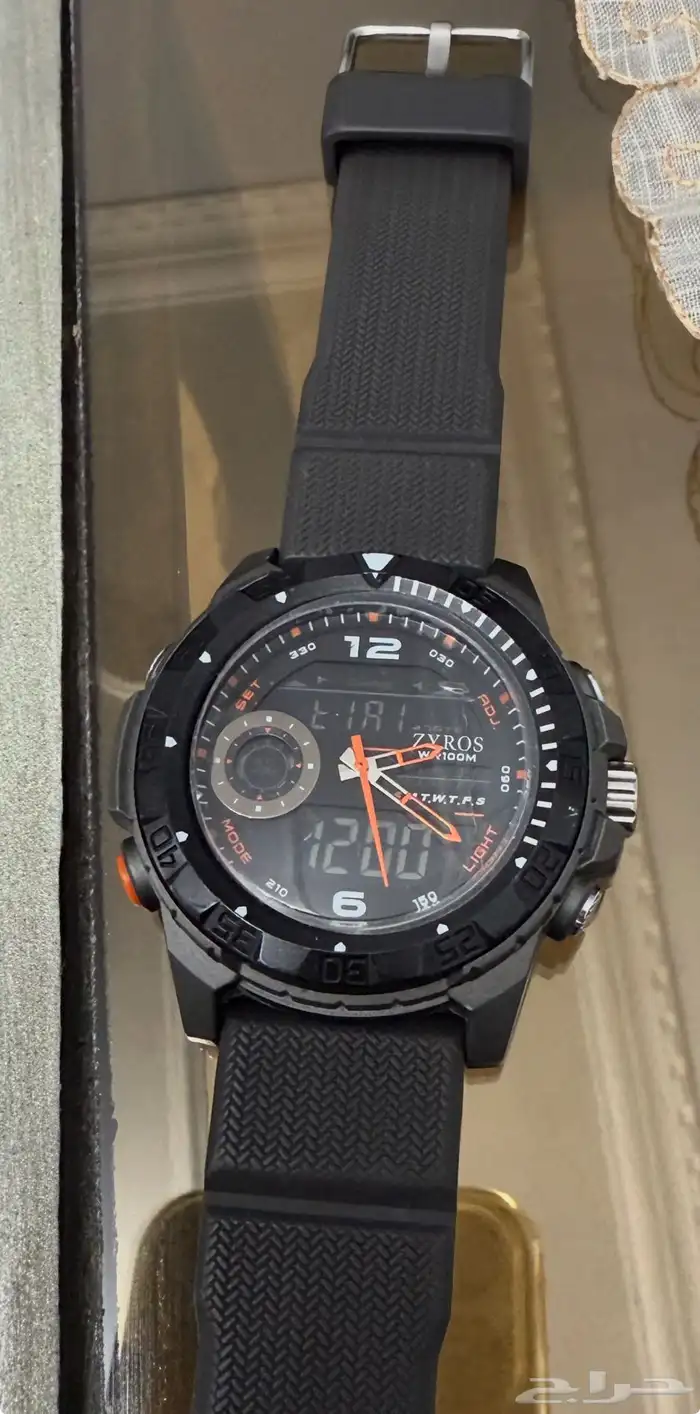 ساعة رجالية رياضية زايروس   مقاس 44mm 0