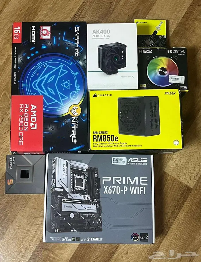 كمبيوتر AMD تجميع احترافي للألعاب والتصميم مواصفات عالية PC 1