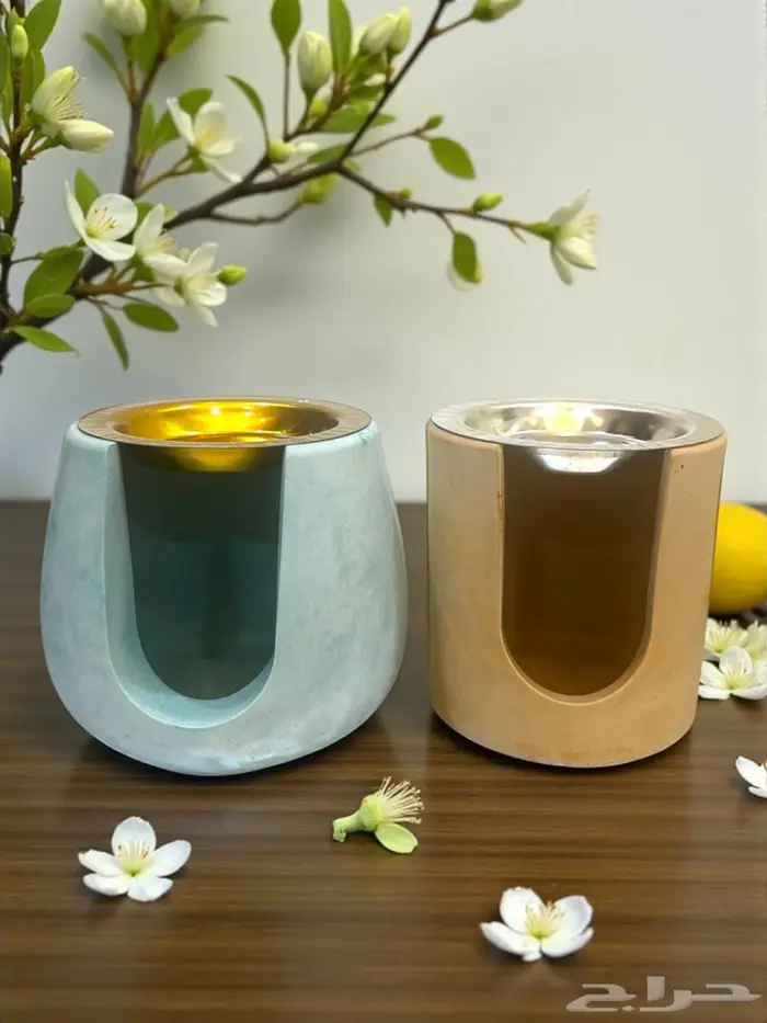 شموع عطريه وفواحات كونكريت 13