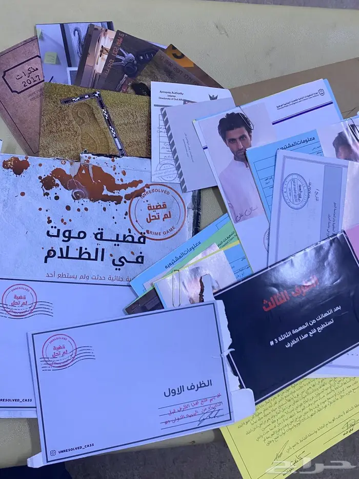 لعبة تحقيق في جريمه كامله الاوراق سليمه 1