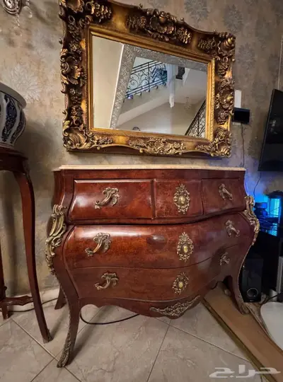 دولاب ديكور مصري فاخر بسطح رخام ومرآة جميله index