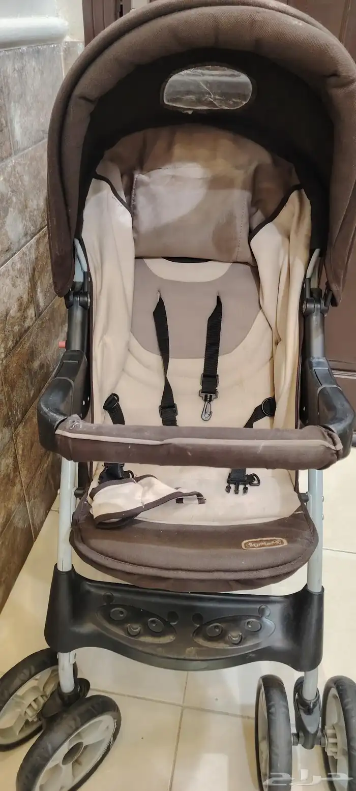 عربية مع كرسي وحامل بيبي وشنطة وجلاسة 6