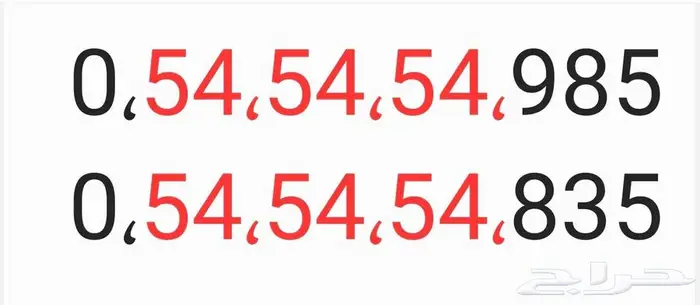 للبيع رقمين مميزة جدا مسبقة الدفع 0