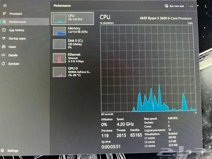 PC - كمبيوتر العاب GTX 1660SUPER 6GB   Ryzen 5 3600   16GB 4