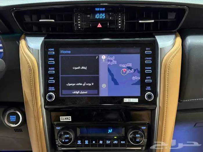 فورتشنر 6 سلندر 2025 بنزين (عليها ملاحظة خفيفة) بطاقة جمركية 15