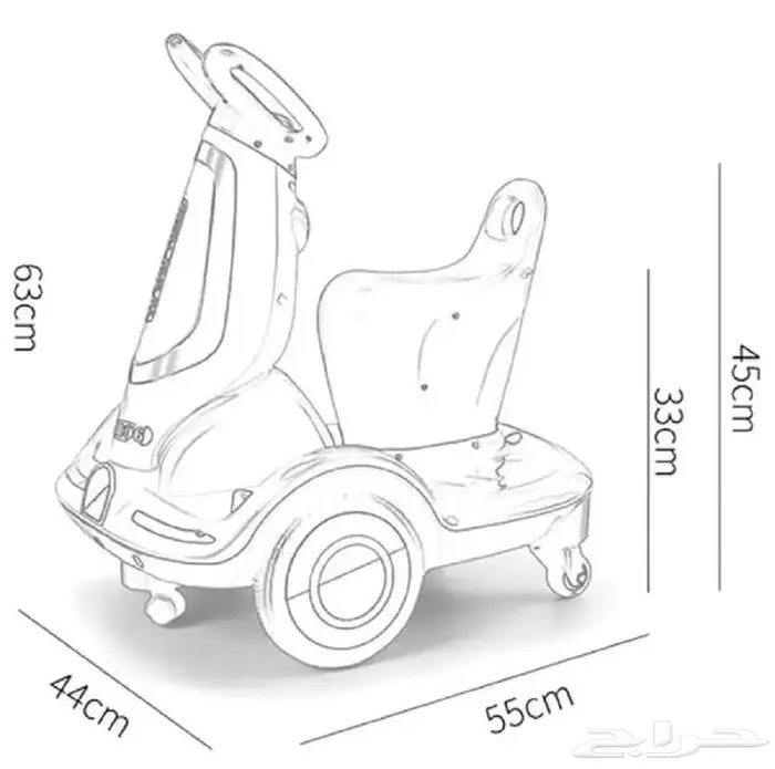 سكوتر الهبة الجديد للأطفال بتصميم دواستين - سكوتر أطفال 7