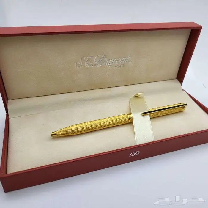 قلم S.T. Dupont Paris   ذهبي فاخر 10