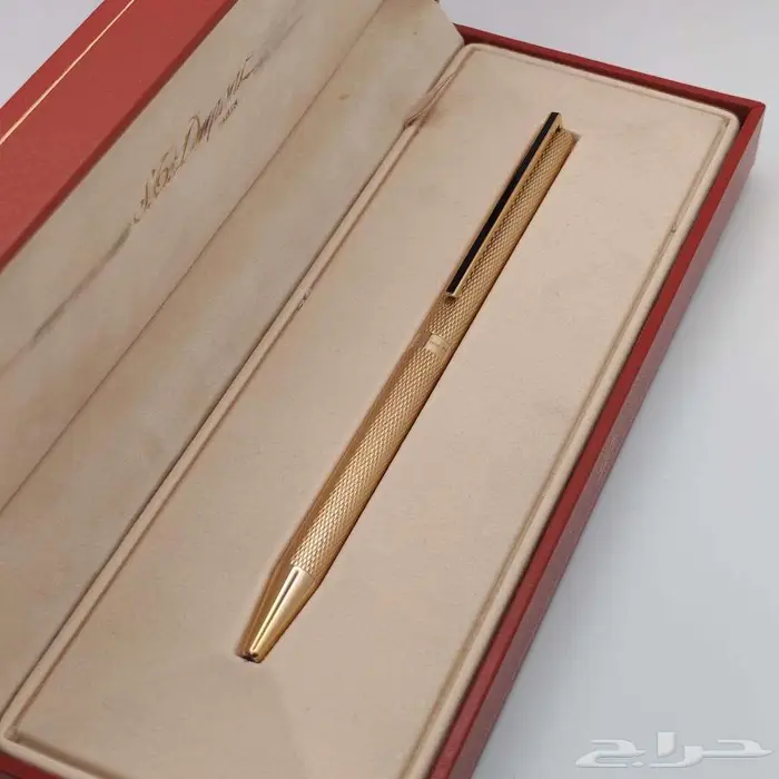 قلم S.T. Dupont Paris   ذهبي فاخر 12