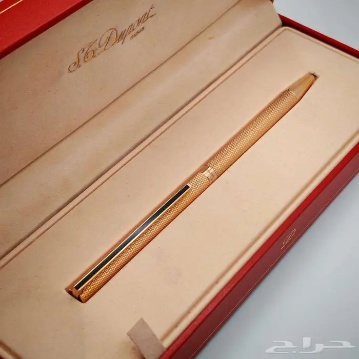 قلم S.T. Dupont Paris   ذهبي فاخر 2