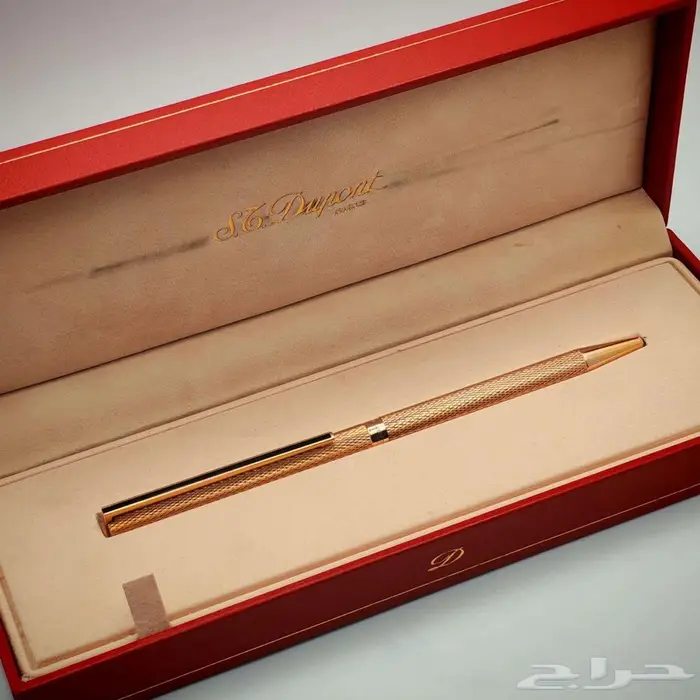 قلم S.T. Dupont Paris   ذهبي فاخر 3
