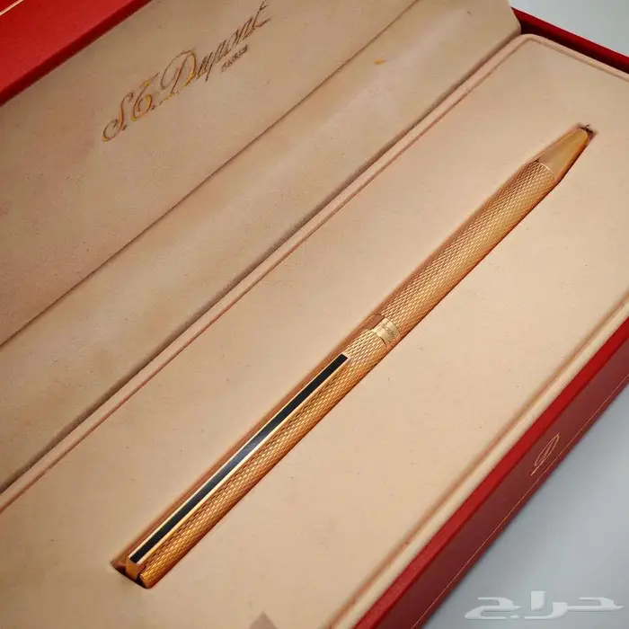 قلم S.T. Dupont Paris   ذهبي فاخر 1