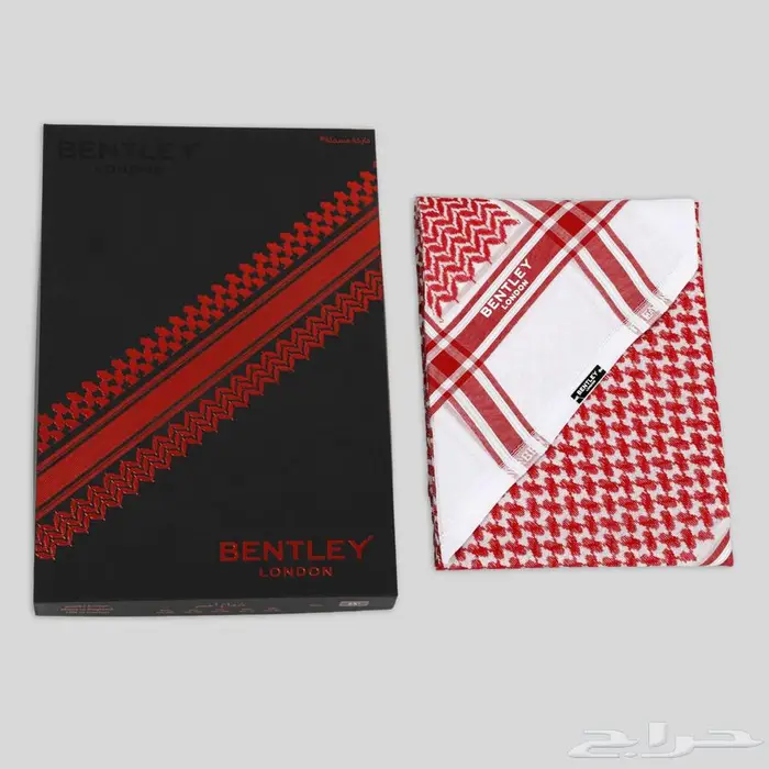 شماغ بنتلي لندن احمر رجالي 9