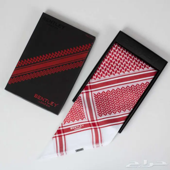 شماغ بنتلي لندن احمر رجالي 1