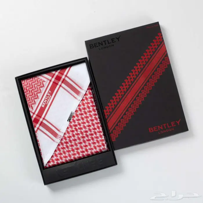 شماغ بنتلي لندن احمر رجالي 3