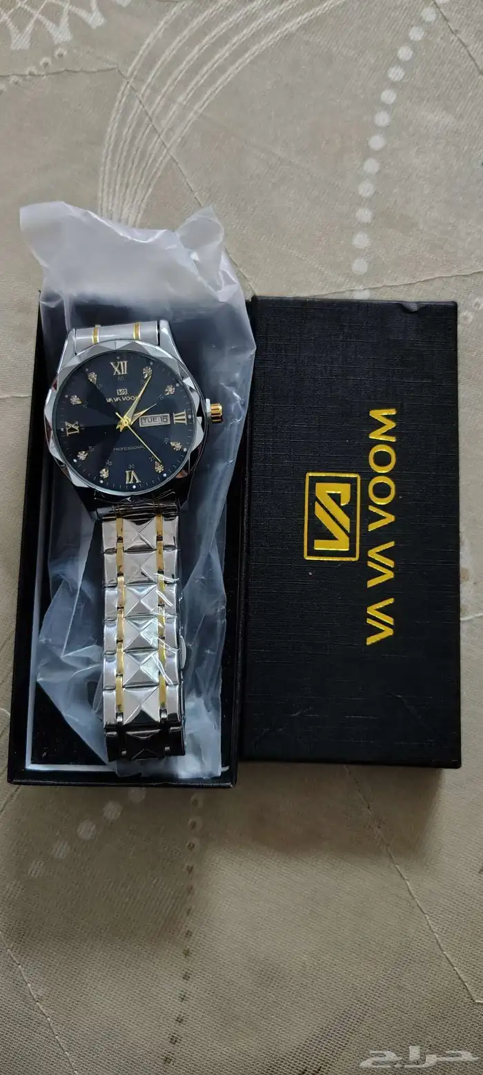 ساعة VA VOOMضد الماء ممتازة2حبة على120ريال ساعة ماركة ممتازة 0