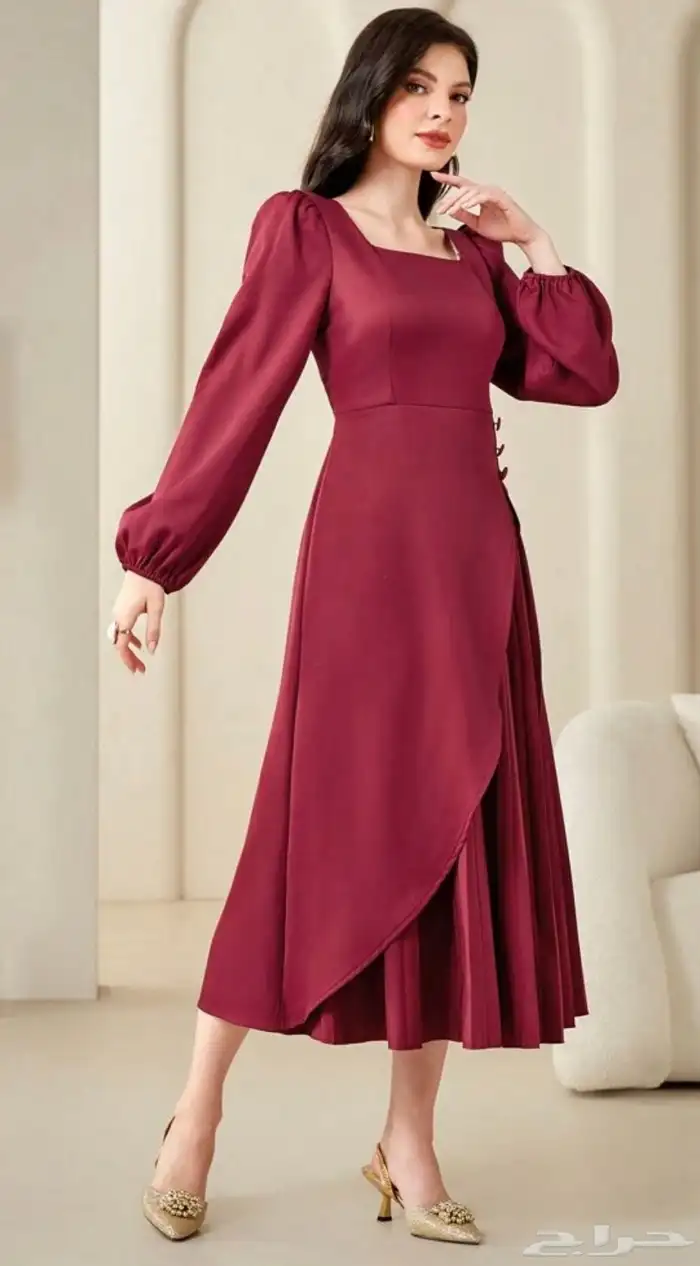 فستان جديد عنابي 1