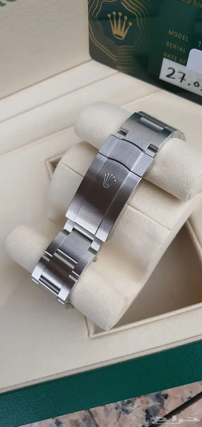 ساعه رولكس اصليه برتشوال جديده بجميع مرفقاته 2