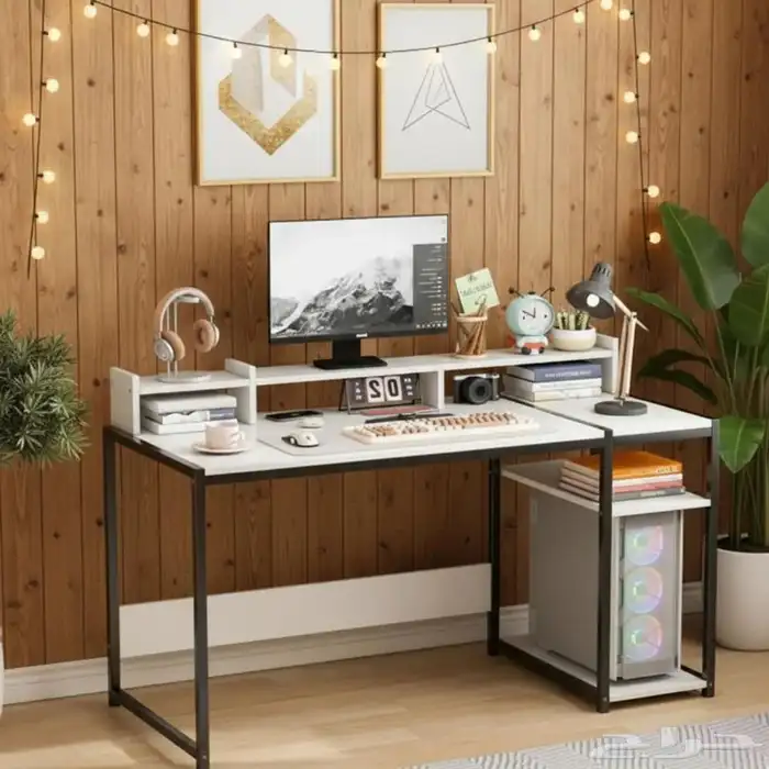 طاولة مكتب للدراسة و للاعمال المكتبية 140cm (جديد) 0