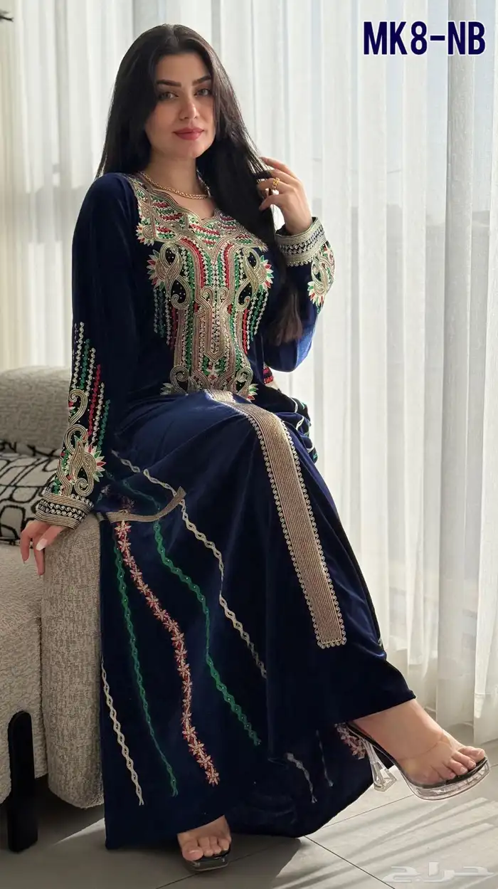 جلابيات عسيري مخمل 9