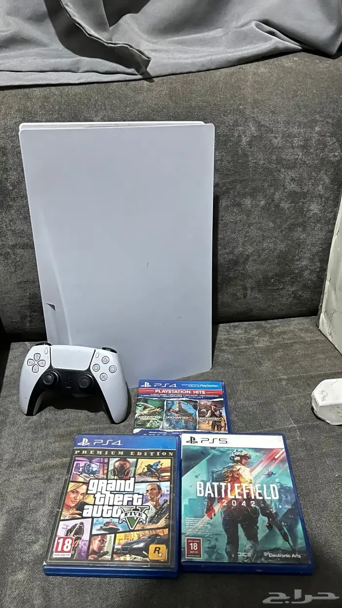 سوني 5 مع 3 اشرطه و يد 0