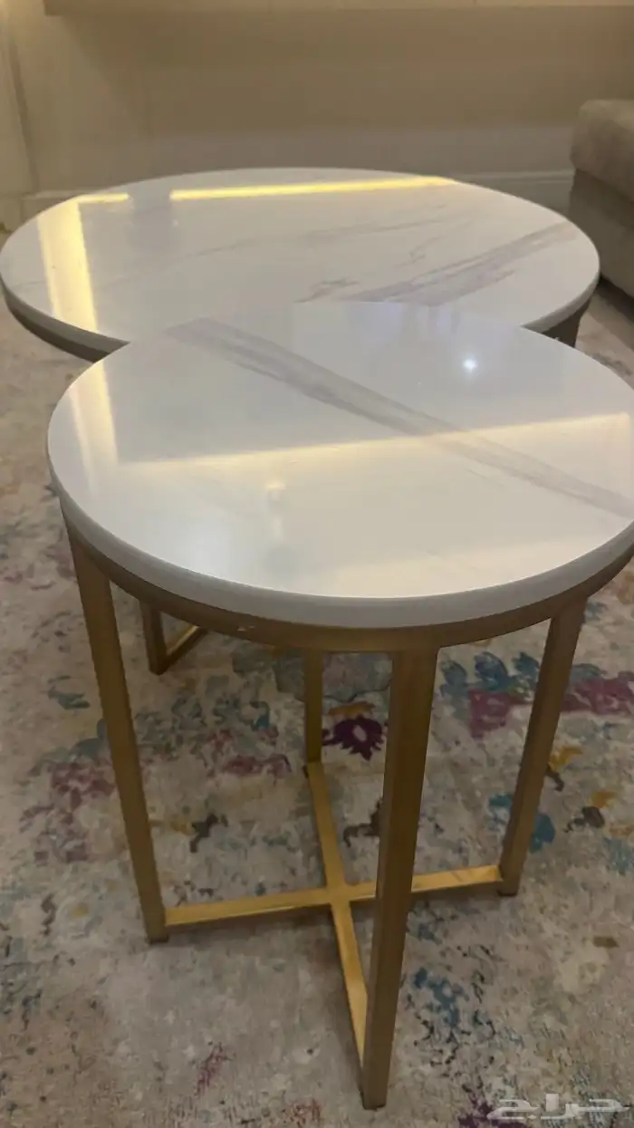 طاولتين رخام طقم 150 الموقع صامطة 2