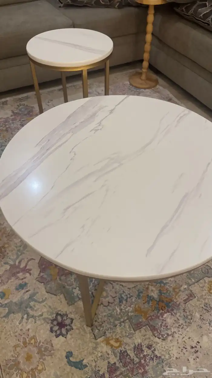 طاولتين رخام طقم 150 الموقع صامطة 4