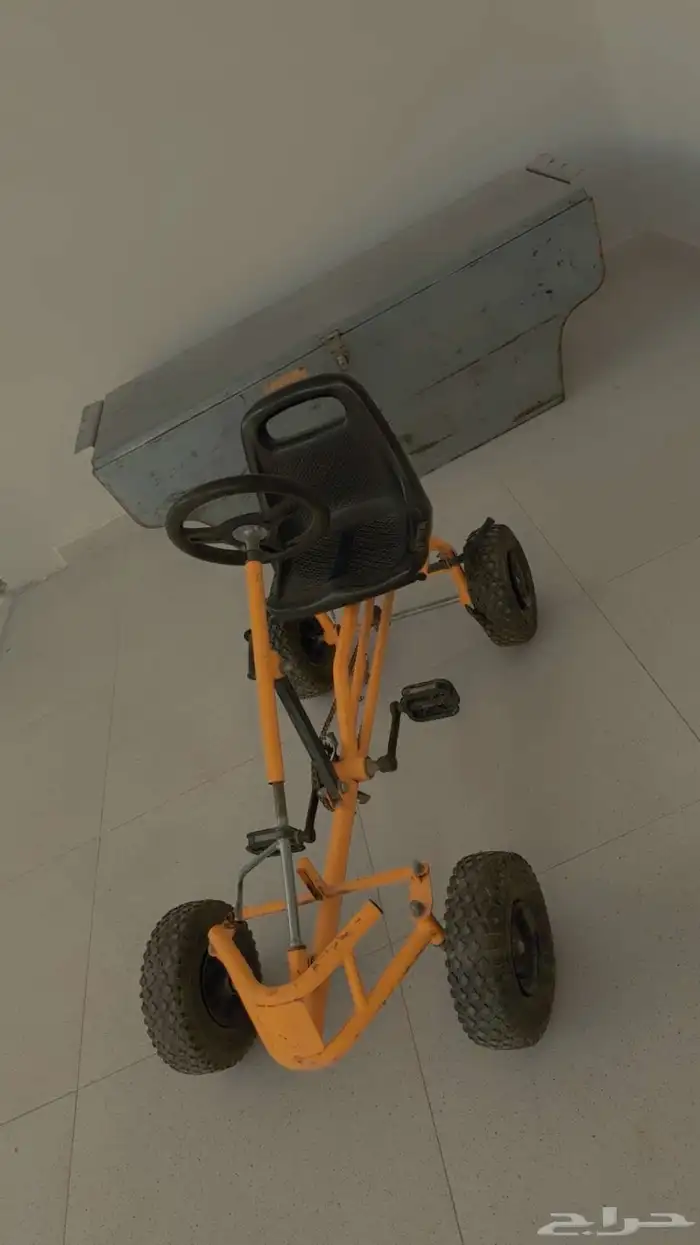صندوق عزبه وسيارة اطفال حديد 4