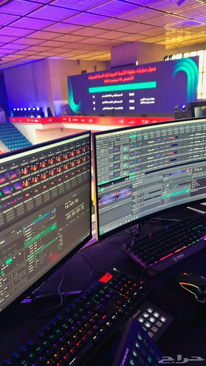 تجهيز فعاليات ومؤتمرات   شاشات   صوت   إضاءة   إدارة كاملة 14