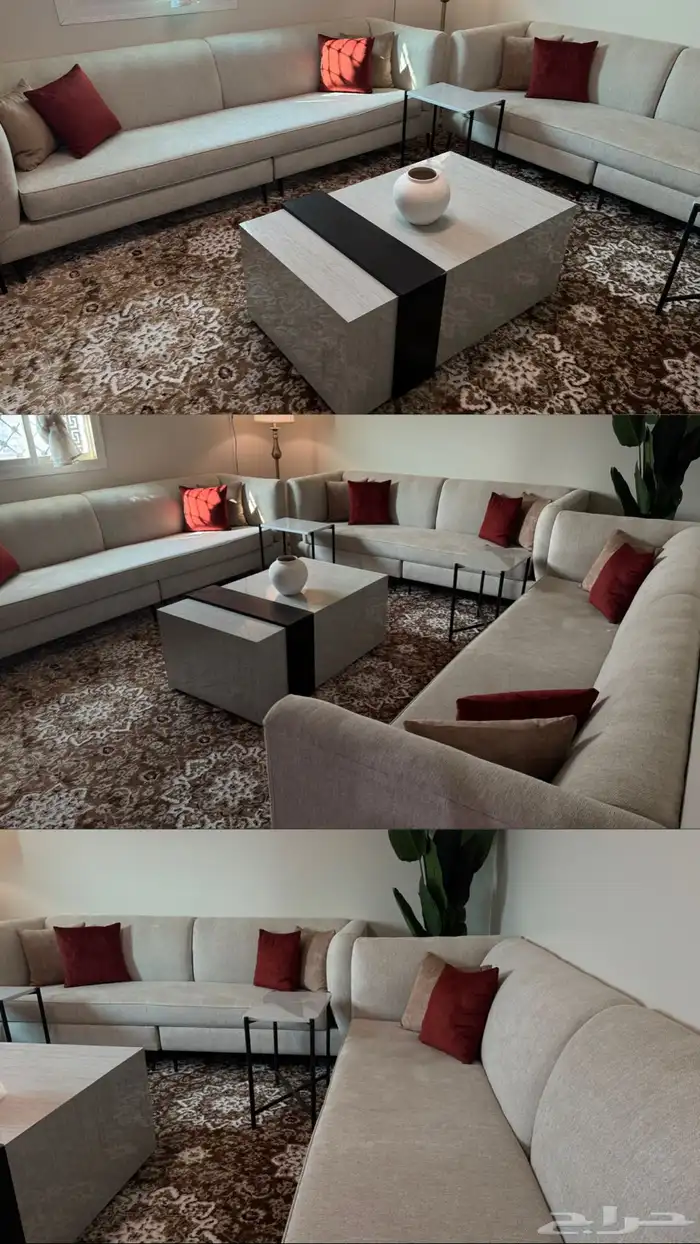 اثاث مجلس كامل كنب وطاولات 1