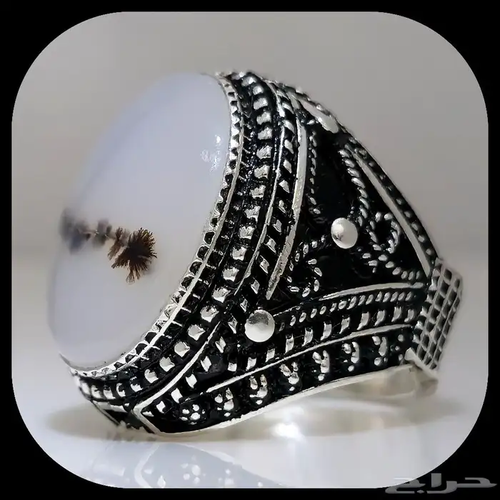 عقيق يمني مشجر صياغة يمنيه يدويه جحوش 2