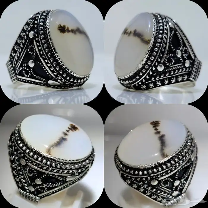 عقيق يمني مشجر صياغة يمنيه يدويه جحوش 0