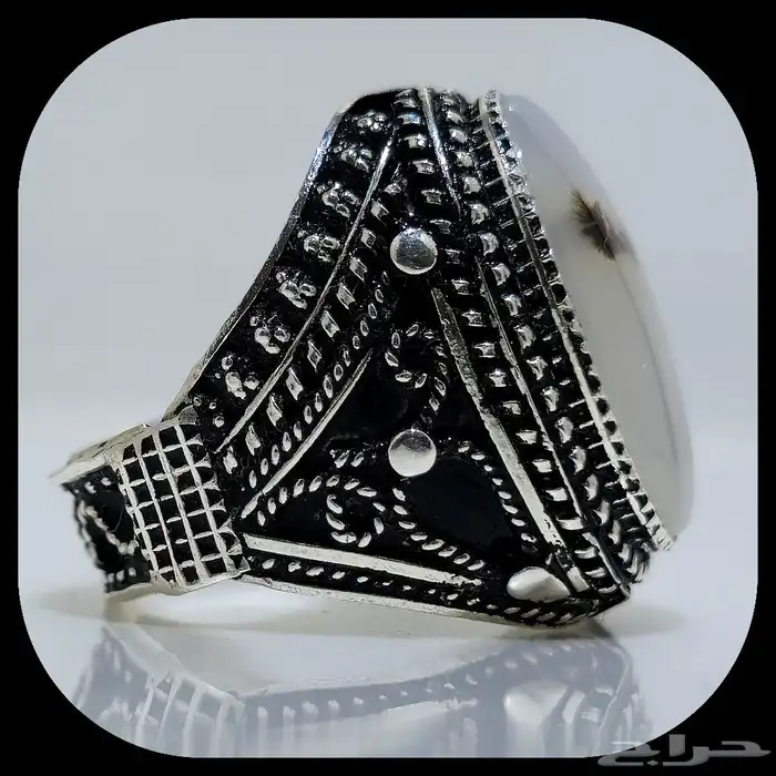 عقيق يمني مشجر صياغة يمنيه يدويه جحوش 3