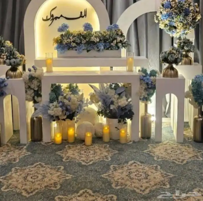 تأجير كوشات مداخل مرايات عقود ورد منسقين 11