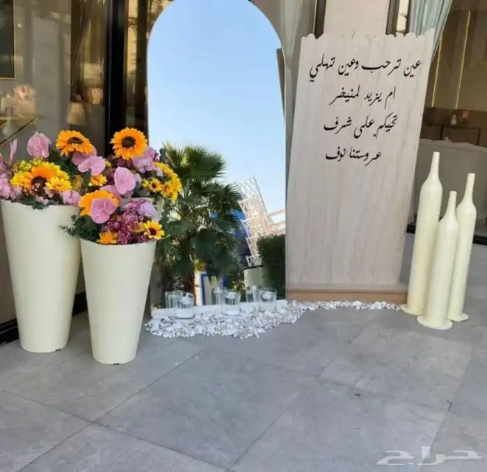 تأجير كوشات مداخل مرايات عقود ورد منسقين 7