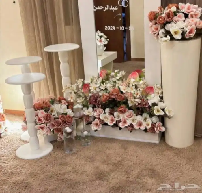 تأجير كوشات مداخل مرايات عقود ورد منسقين 14