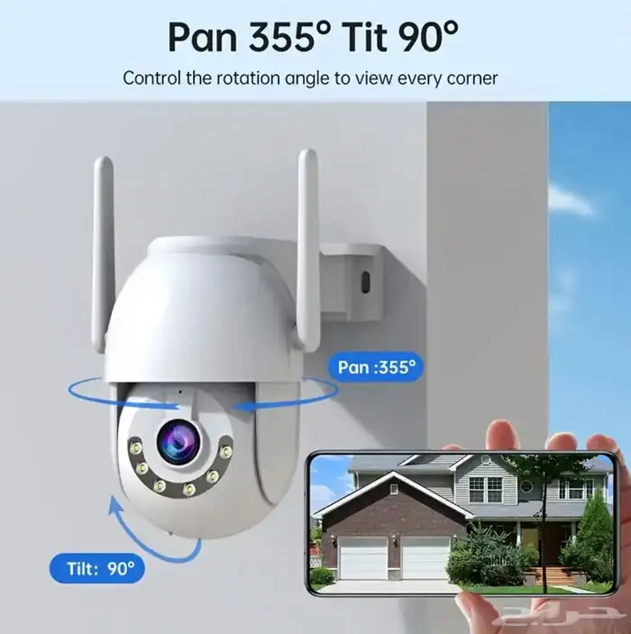 كاميرا مراقبة واي فاي عدستين أو عدسة واحدة 12