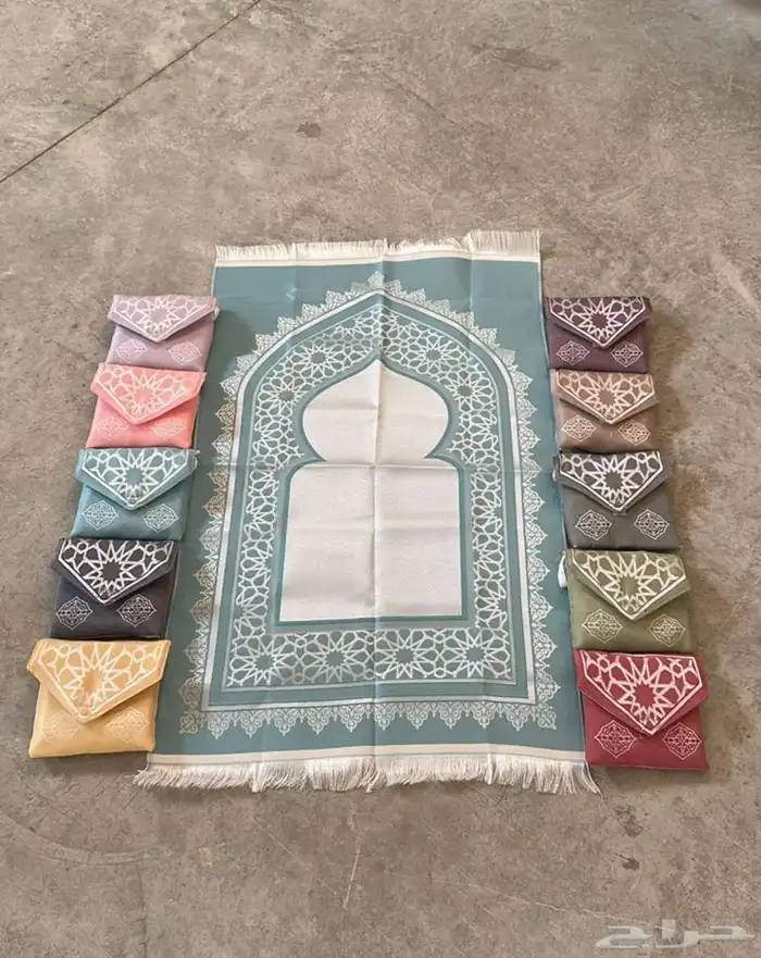 صناعة سورية سجاد صلاة مع حقيبة 0