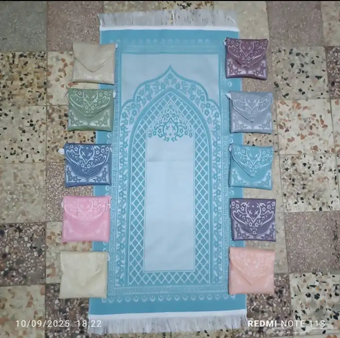 صناعة سورية سجاد صلاة مع حقيبة 2