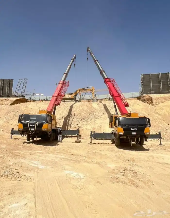 تاجير رافعات كرين مان لفت سيزر لفت دينه ونش بوم تراك كريتات 14