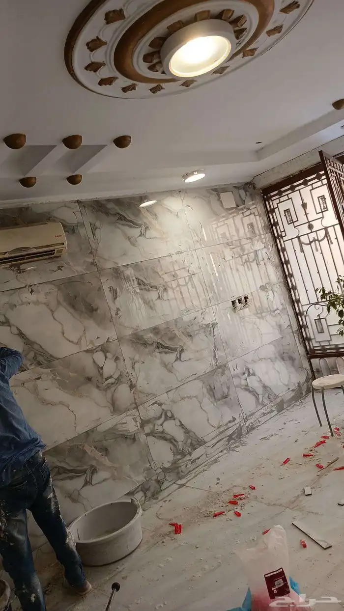 معلم سرميك رخام و برسلان وجدران ورطيه وبركيه. وشبيه رخام 6