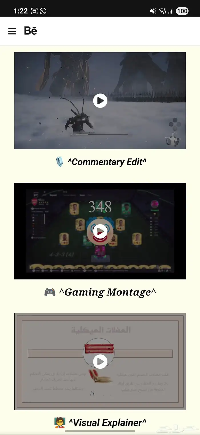 ممنتج فيديو لجميع المجالات 1