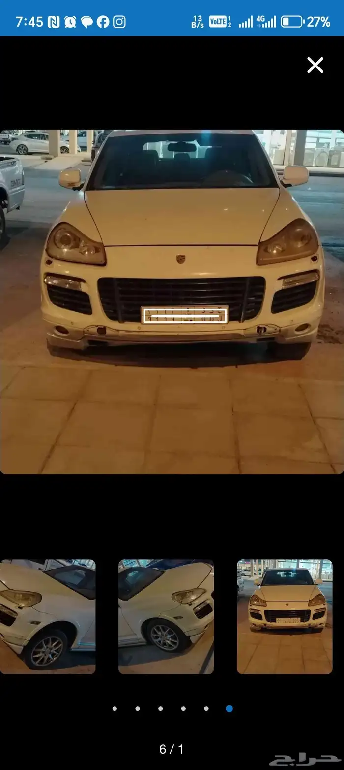 بورش كاين gts 2008 قطع تشليح 3