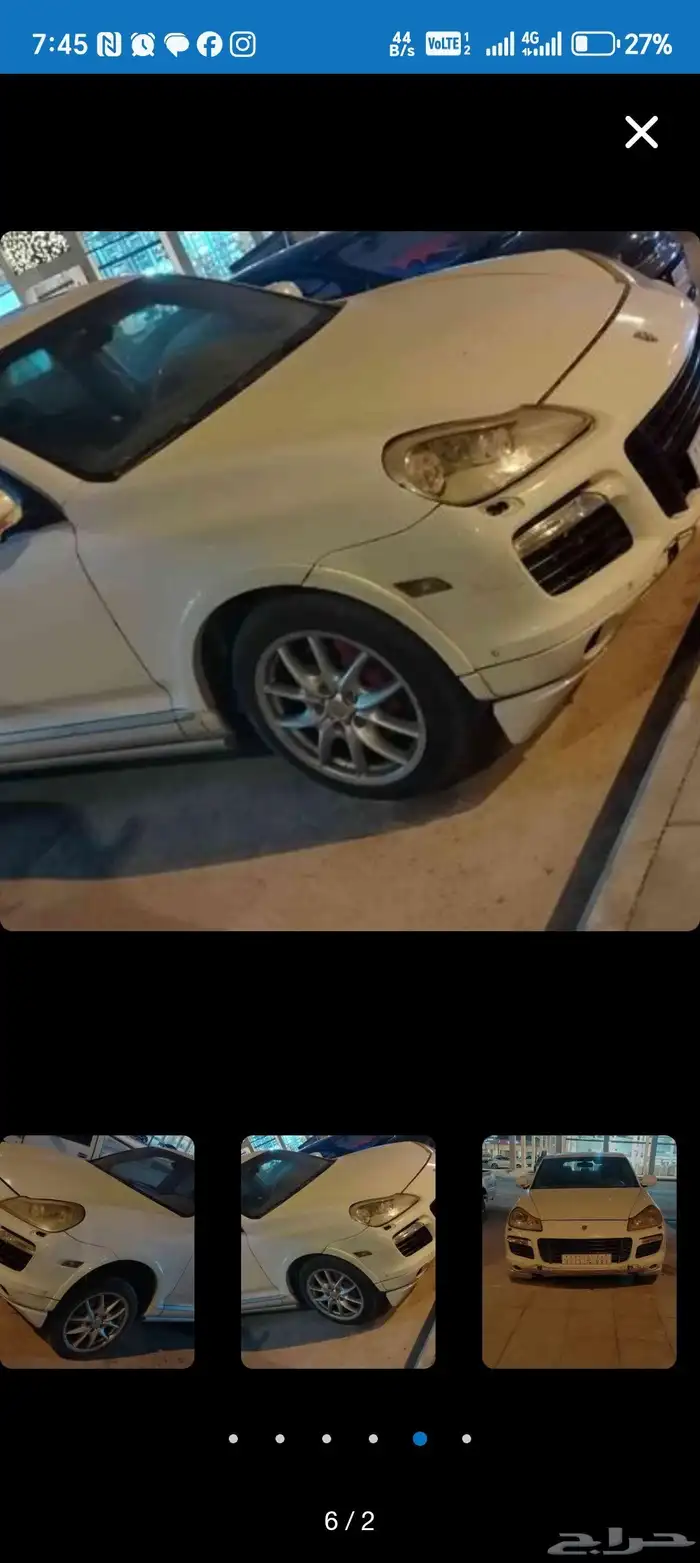 بورش كاين gts 2008 قطع تشليح 4