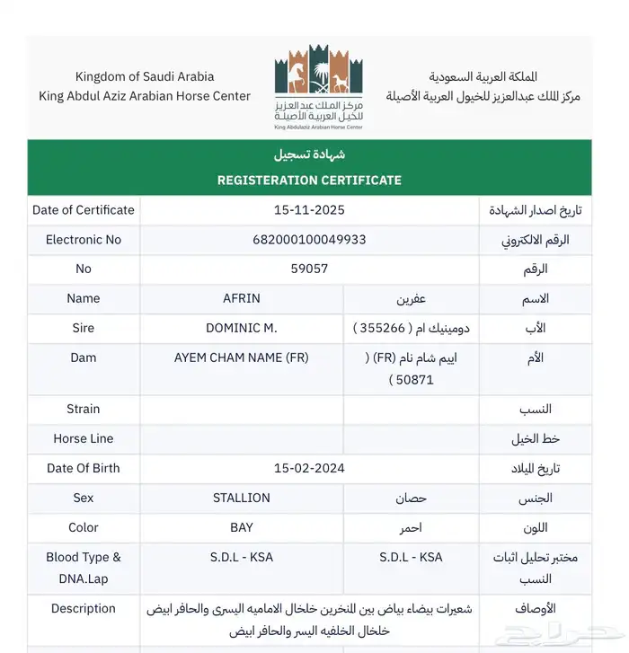 مهر واهو ابن دومنيك ام 9