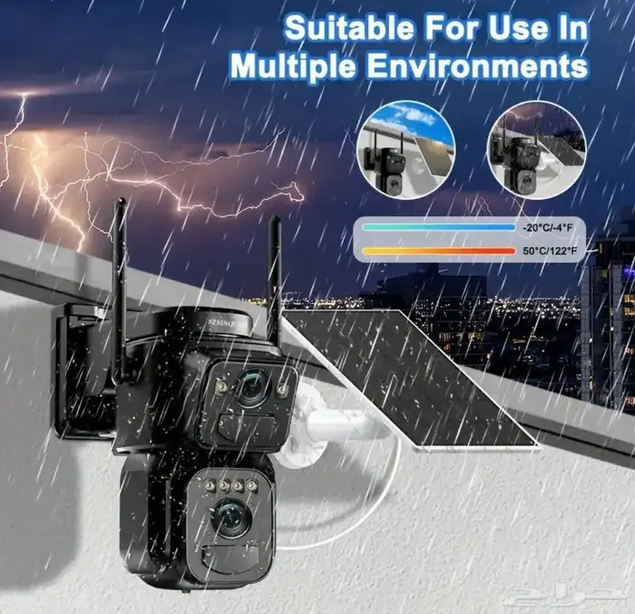 كاميرا طاقة شمسية شريحة انترنت او واي فاي 3