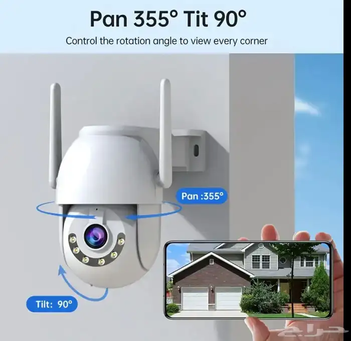 كاميرا مراقبة واي فاي عدستين أو عدسة واحدة 8